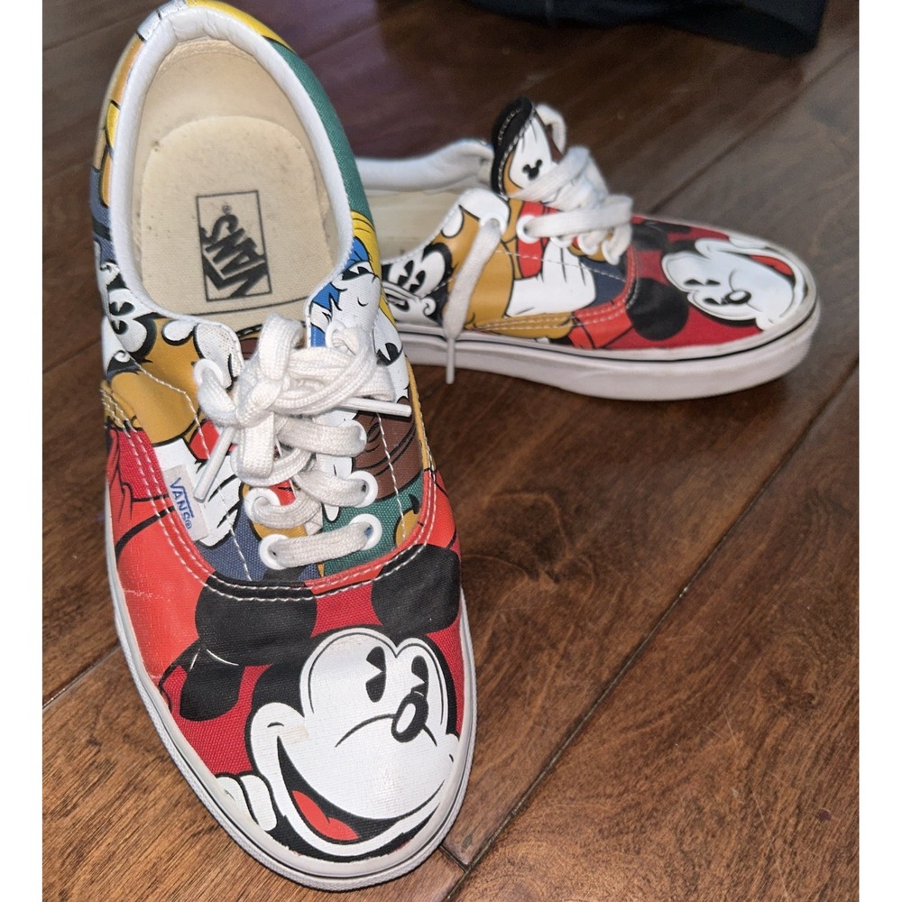 Vans Off The Wall Unisex X Disney Mickey Mouse &‎ Friends Era Shoes M7/W8.5 Used - Picture 6 of 8